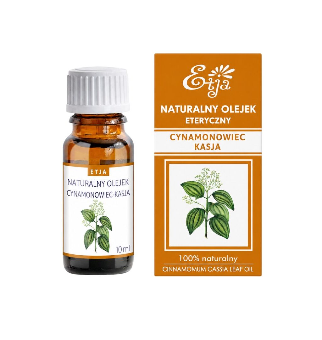 ETJA Olejek eteryczny naturalny – Cynamonowy cassia (Kasjowy) 10ml Olejek Eteryczny Cynamonowy cassia (Kasjowy) 10ml ETJA
