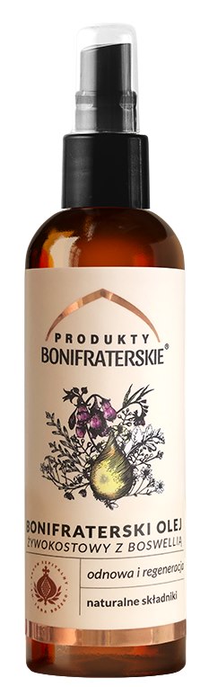 Olej żywokostowy z boswellią 100ml PRODUKTY BONIFRATERSKIE Olej Żywokostowy z Boswellią 100ml Produkty Bonifraterskie