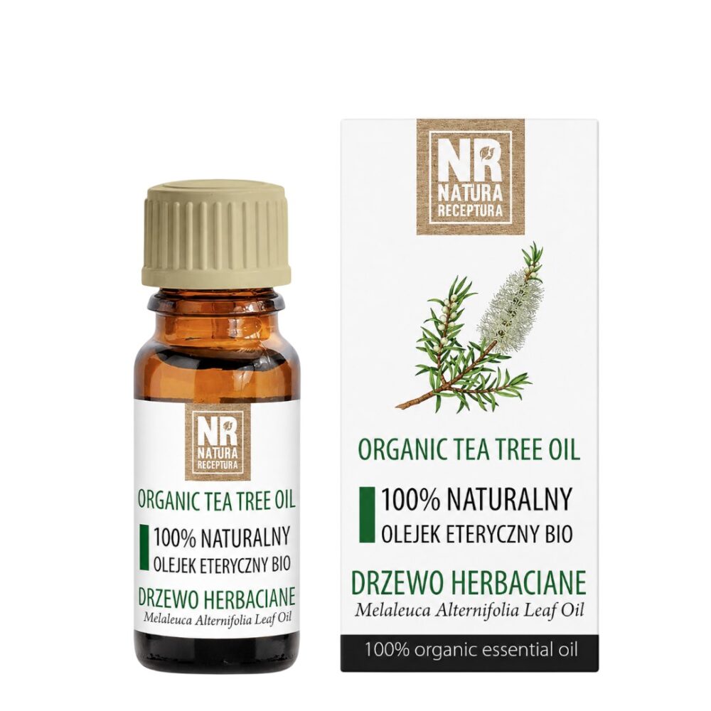 Olejek eteryczny naturalny EKO z Drzewa Herbacianego 10ml NATURA RECEPTURA Olejek Eteryczny BIO z Drzewa Herbacianego 10ml Natura Receptura