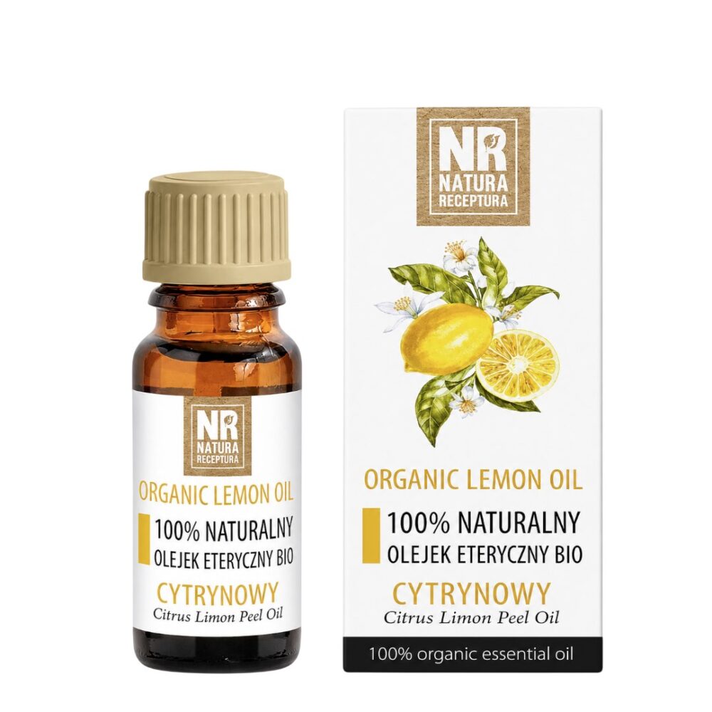 Olejek eteryczny naturalny EKO Cytrynowy 10ml NATURA RECEPTURA Olejek Eteryczny BIO Cytrynowy 10ml NATURA RECEPTURA