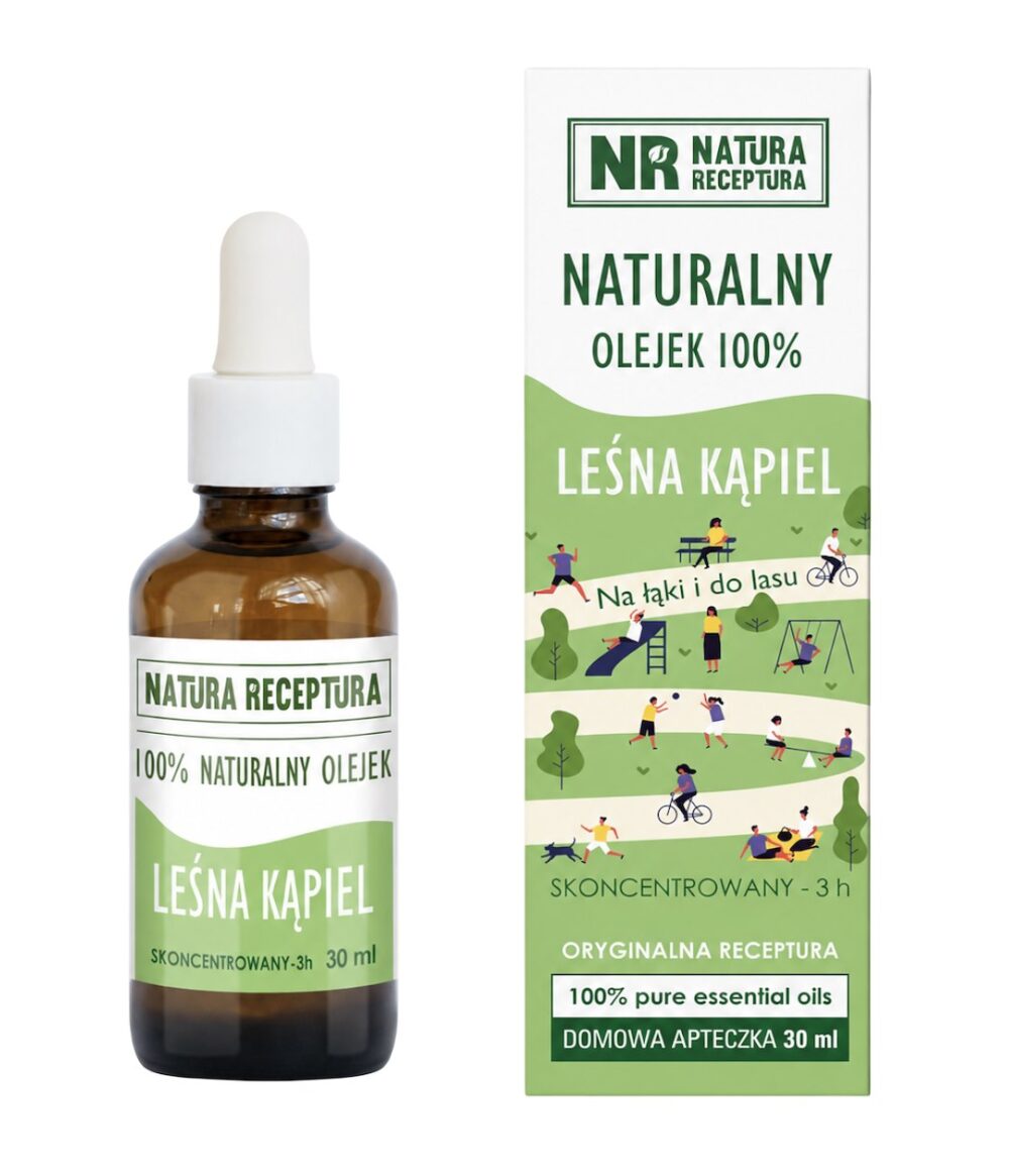 Olejek Leśna Kąpiel 30ml pipeta + roll on NATURA RECEPTURA