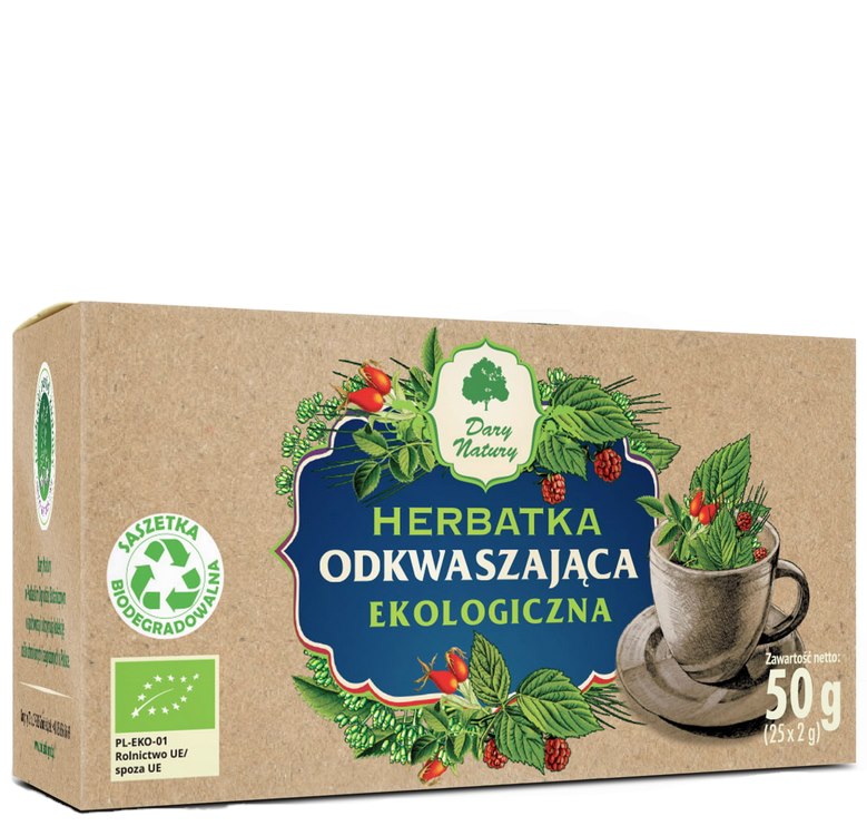 Herbatka Odkwaszająca fix BIO 25*2g DARY NATURY Herbatka Odkwaszająca EKO 25*2g DARY NATURY