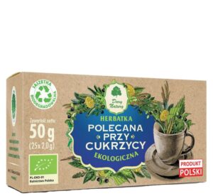 Herbatka Polecana przy Cukrzycy EKO 25*2g Dary Natury