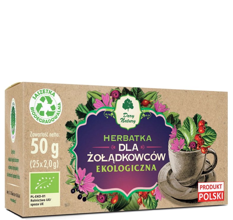Herbatka Dla żołądkowców fix BIO 25*2g DARY NATURY Herbatka dla Żołądkowców EKO 25*2g DARY NATURY