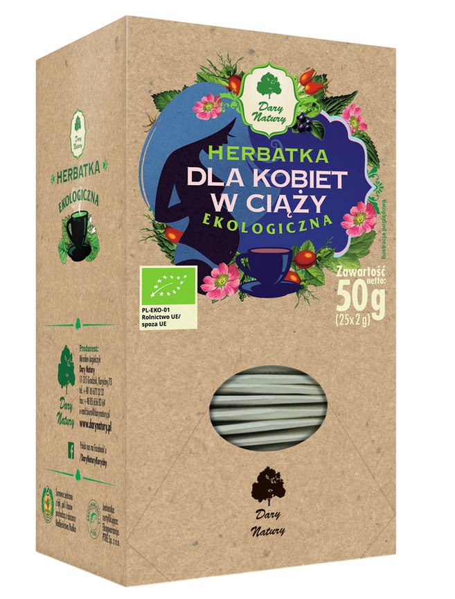 Herbatka Dla kobiet w Ciąży EKO 25*2g DARY NATURY