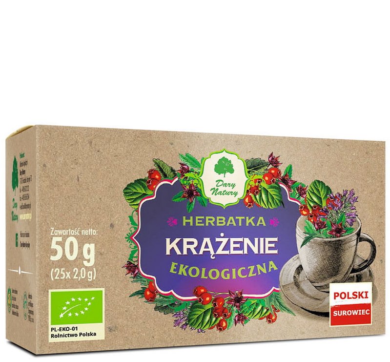 Herbatka Krążenie fix BIO 25*2g DARY NATURY Herbatka Krążenie EKO 25*2g DARY NATURY