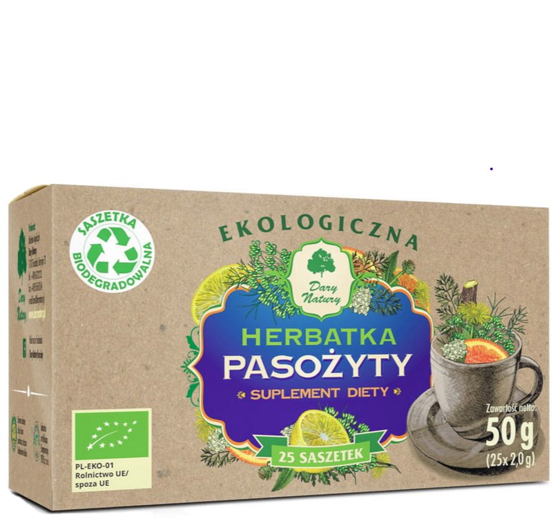 Herbatka Pasożyty EKO 25*2g DARY NATURY