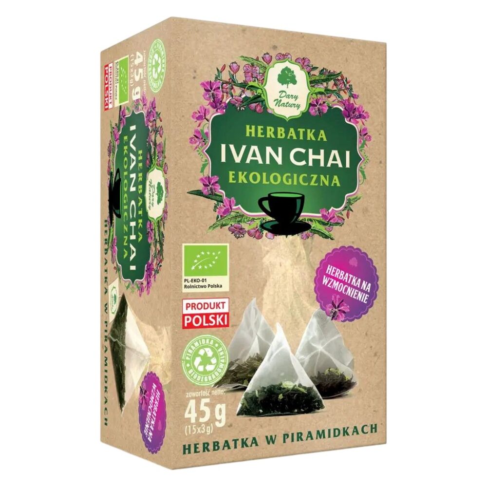 Herbatka Ivan Chai BIO piramidki 15*3g DARY NATURY Herbata Ivan Chai EKO piramidki 15*3g DARY NATURY