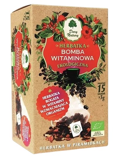 Herbatka Bomba Witaminowa piramidki EKO 15*3g Dary Natury