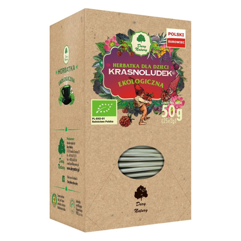 Herbatka Krasnoludek dla Dzieci EKO 25*2g Dary Natury