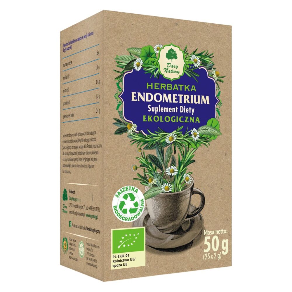 Herbatka Endometrium fix BIO 25*2g DARY NATURY Herbatka Endometrium EKO 25*2g DARY NATURY
