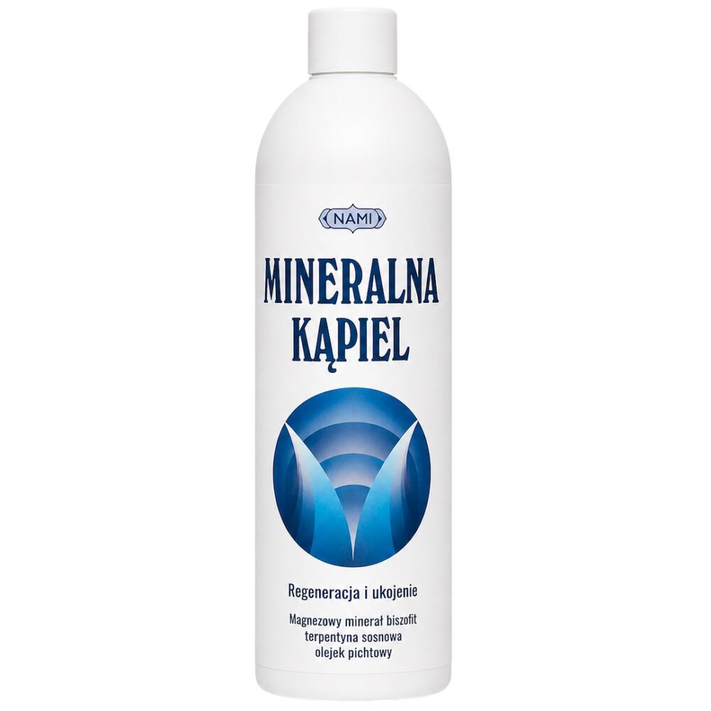 Mineralna kąpiel – Biszofit i Olejek Pichtowy 500ml NAMI Mineralna Kąpiel - Biszofit i Olejek Pichtowy 500ml NAMI