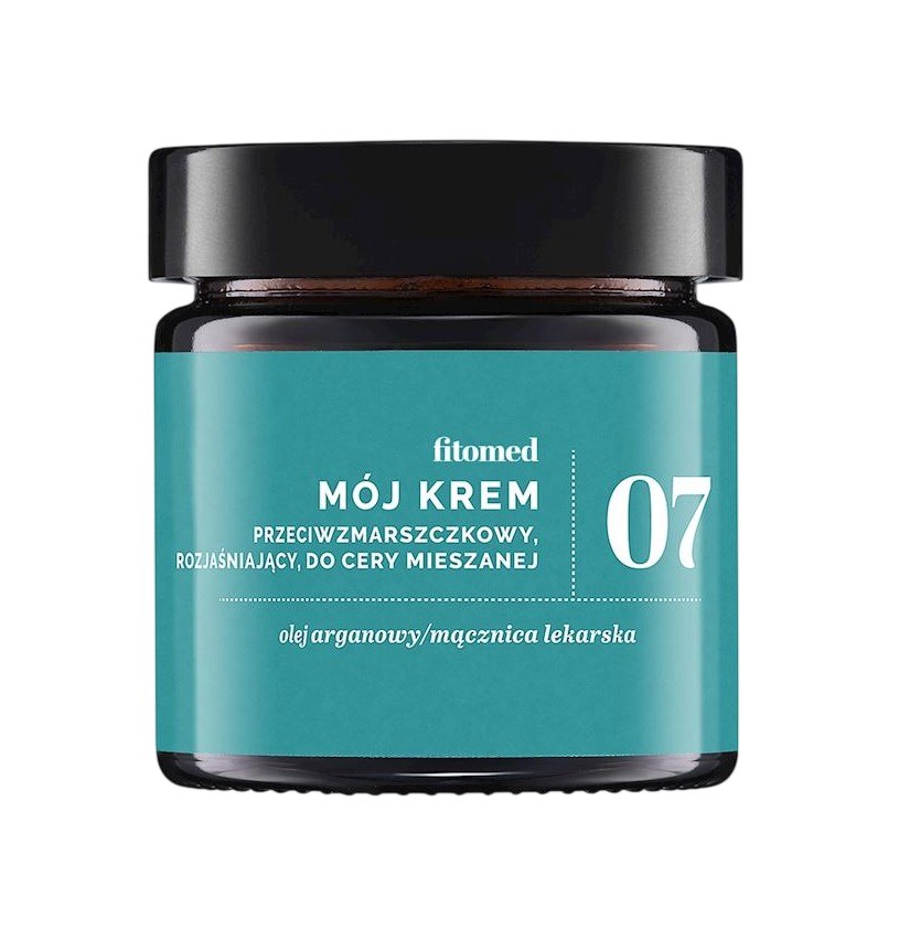 Mój krem 07 przeciwzmarszczkowy, rozjaśniający, do cery mieszanej 55g FITOMED Mój Krem 07 przeciwzmarszczkowo-rozjaśniający 55g FITOMED