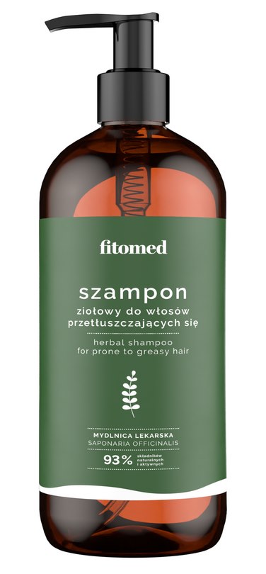 Szampon ziołowy do włosów przetłuszczających się 500g FITOMED Szampon Ziołowy Włosy Przetłuszczające się 500g FITOMED