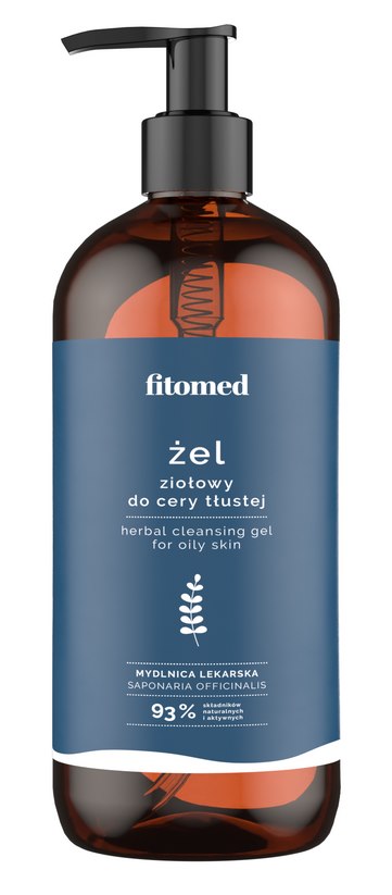 Żel Ziołowy do Mycia Cery Tłustej 500g FITOMED