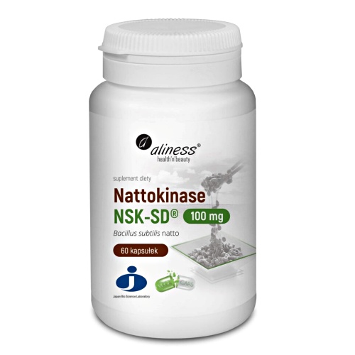 nattokinaza Nattokinaza NSK-SD z natto 100mg 60kaps. vege Aliness