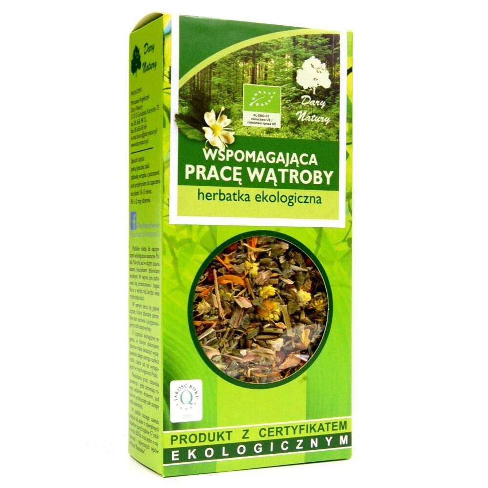 Herbatka wspomagająca pracę Wątroby BIO 50g DARY NATURY