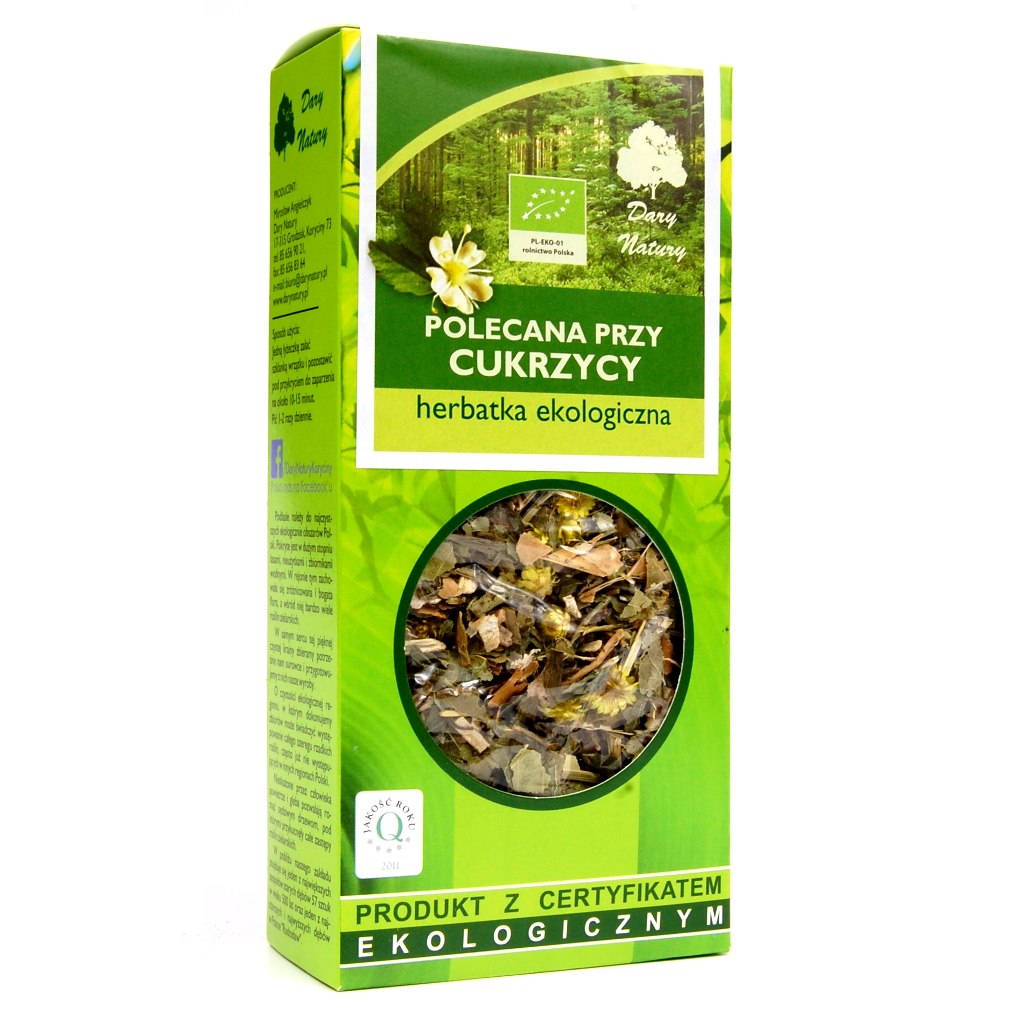 Herbatka polecana przy Cukrzycy BIO 50g DARY NATURY