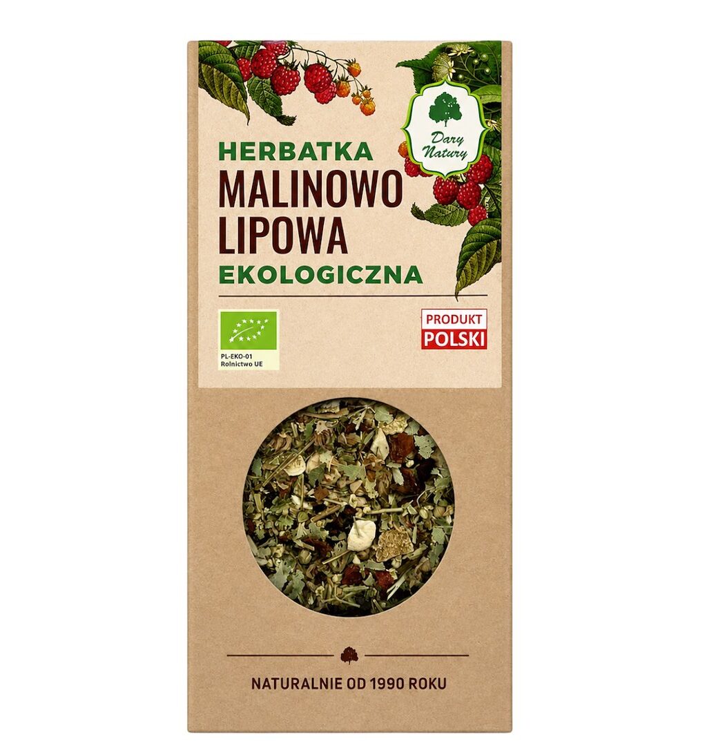 Herbatka Malinowo – Lipowa BIO 80g DARY NATURY Herbatka Malinowo - Lipowa BIO 80g DARY NATURY