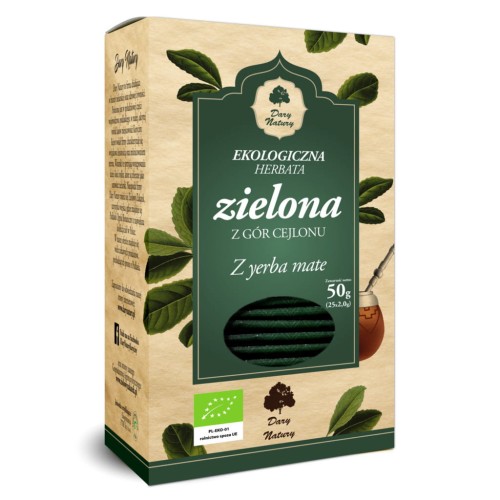 Herbata Zielona z Yerba Mate EKO FIX 25x2g Dary Natury